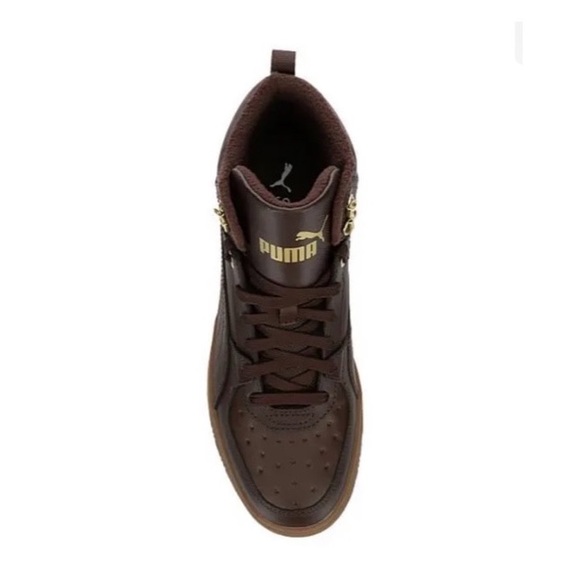 Puma Rebound Rugged SoftFoam+ Men's Brown Warm Fleece Lined Sneaker Boots - Picture 4 of 6